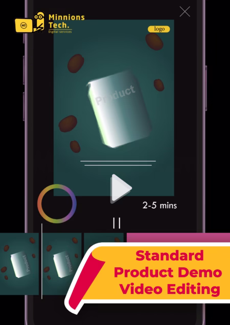 Standard Product Demo Video Editing Plan - Minnions Tech