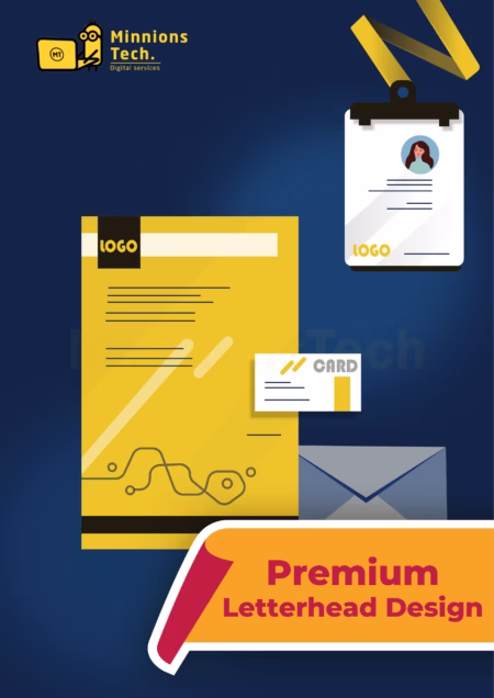 Premium Letterhead Deisgn - Minnions Tech