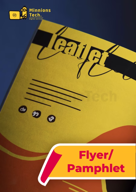 Flyer/Pamphlet Design - Minnions Tech