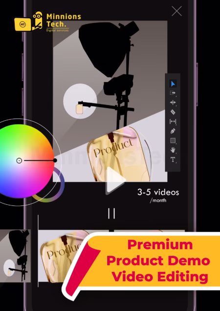 Premium Product Demo Video Editing Plan - Minnions Tech