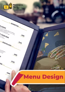 Menu Card Design - Minnions Tech