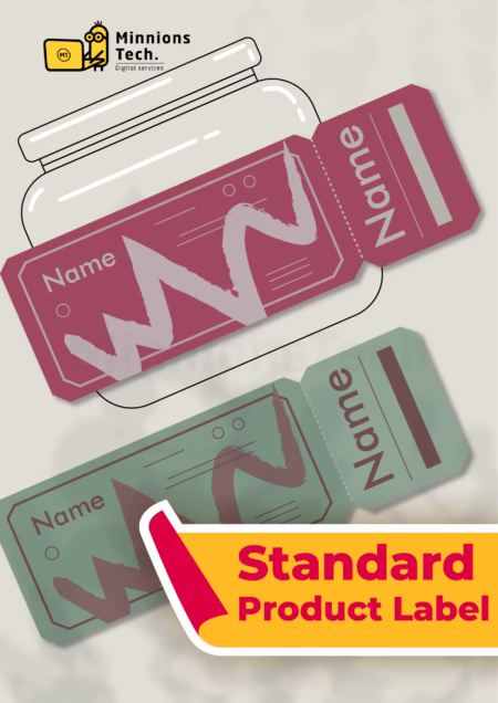 Standard Product Label Design Plan - Minnions Tech
