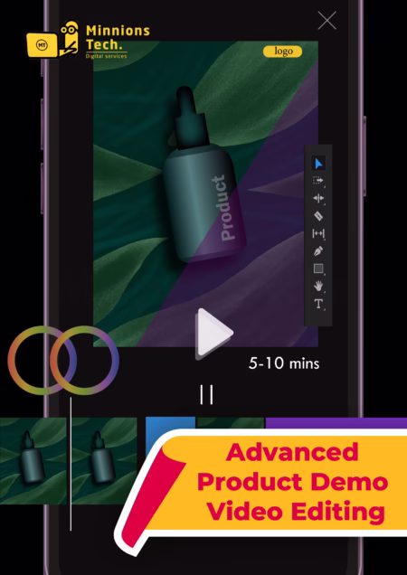 Advance Product Demo Video Editing - Minnions Tech