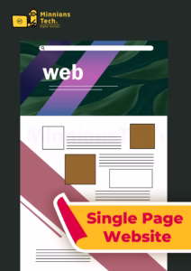 Single Page Website Development Plan - Minnions Tech