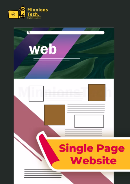 Single Page Website Development Plan - Minnions Tech