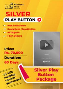 Silver Play Button Packages
