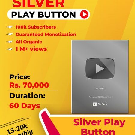 Silver Play Button Package