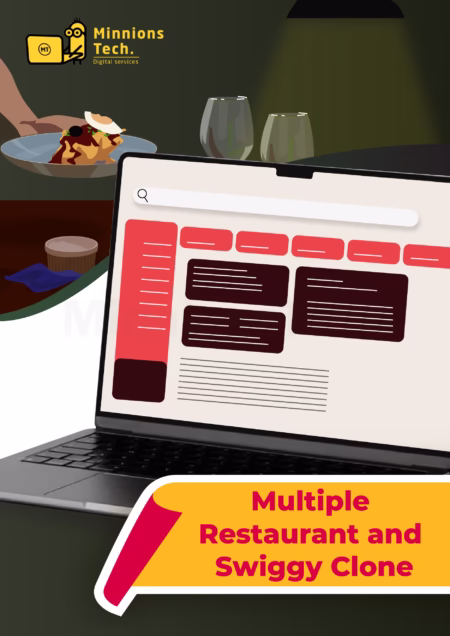 Multiple Restaurant and Swiggy Clone - Minnions Tech