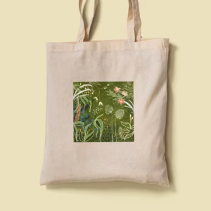 Tote Bag - Green Botanical Art