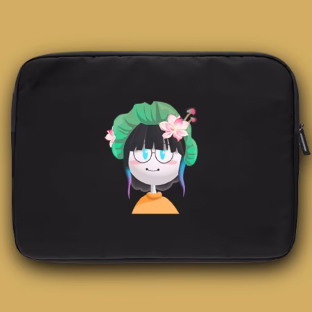 Floral Girl Laptop Sleeve