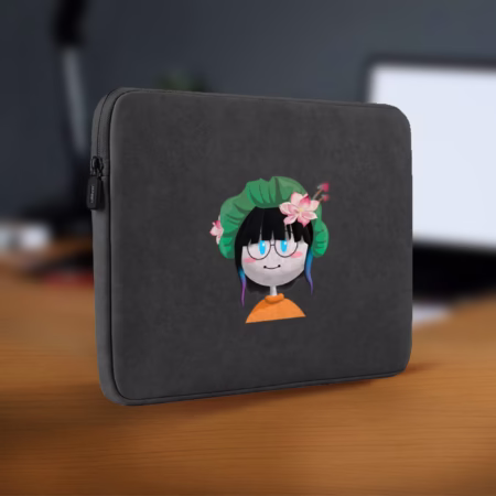 Floral Girl Laptop Sleeve