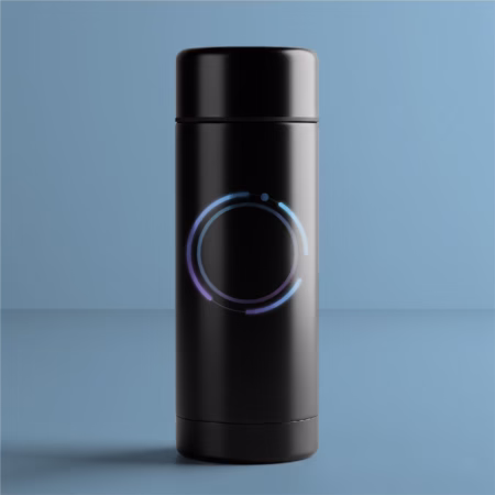 Glowing Ring Smart Thermos Bottle