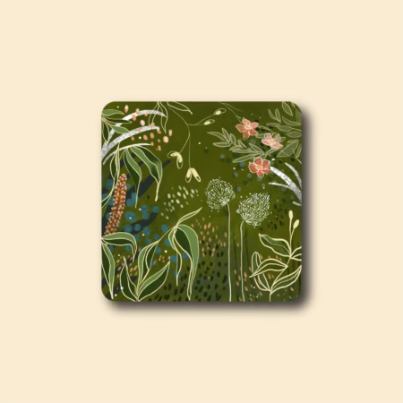 Botanical Green Coasters