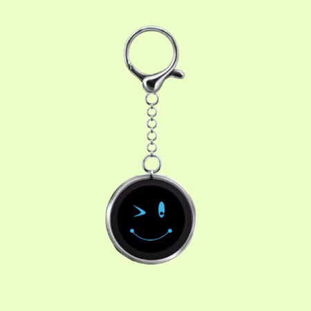 Winking Smiley Keychain